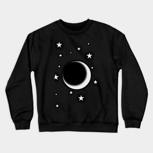 Logo Moon and star Crewneck Sweatshirt by Sabeb store